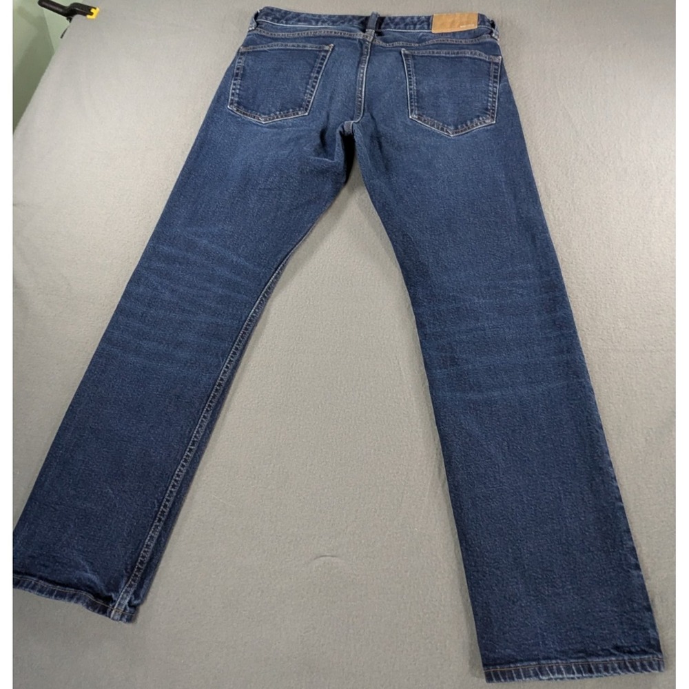 Bonobos Denim On A Mission Organic Cotton Jeans Mens 31x30 Dark Wash Straight - Picture 10 of 16